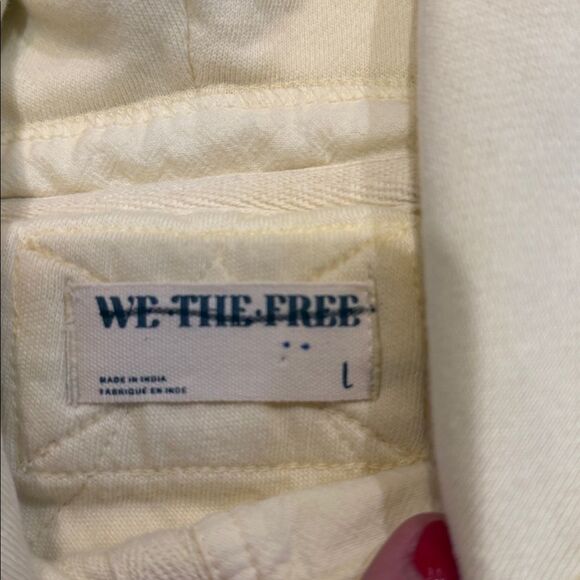 Free People We the Free Ry Zip Through Hoodie in Americana Combo NWOT - Picture 6 of 6